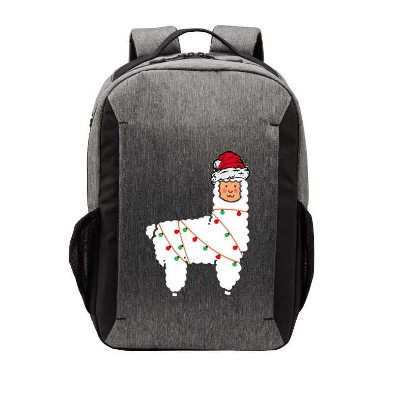 Llama Christmas Tree Vector Backpack