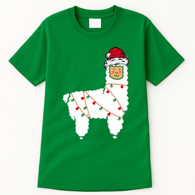 Llama Christmas Tree Tall T-Shirt