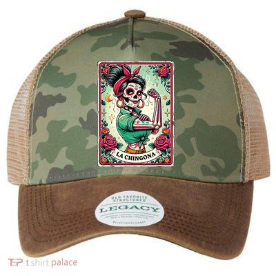 La Chingona Tarot Card Funny Spanish Slang Boss Latina Power Legacy Tie Dye Trucker Hat