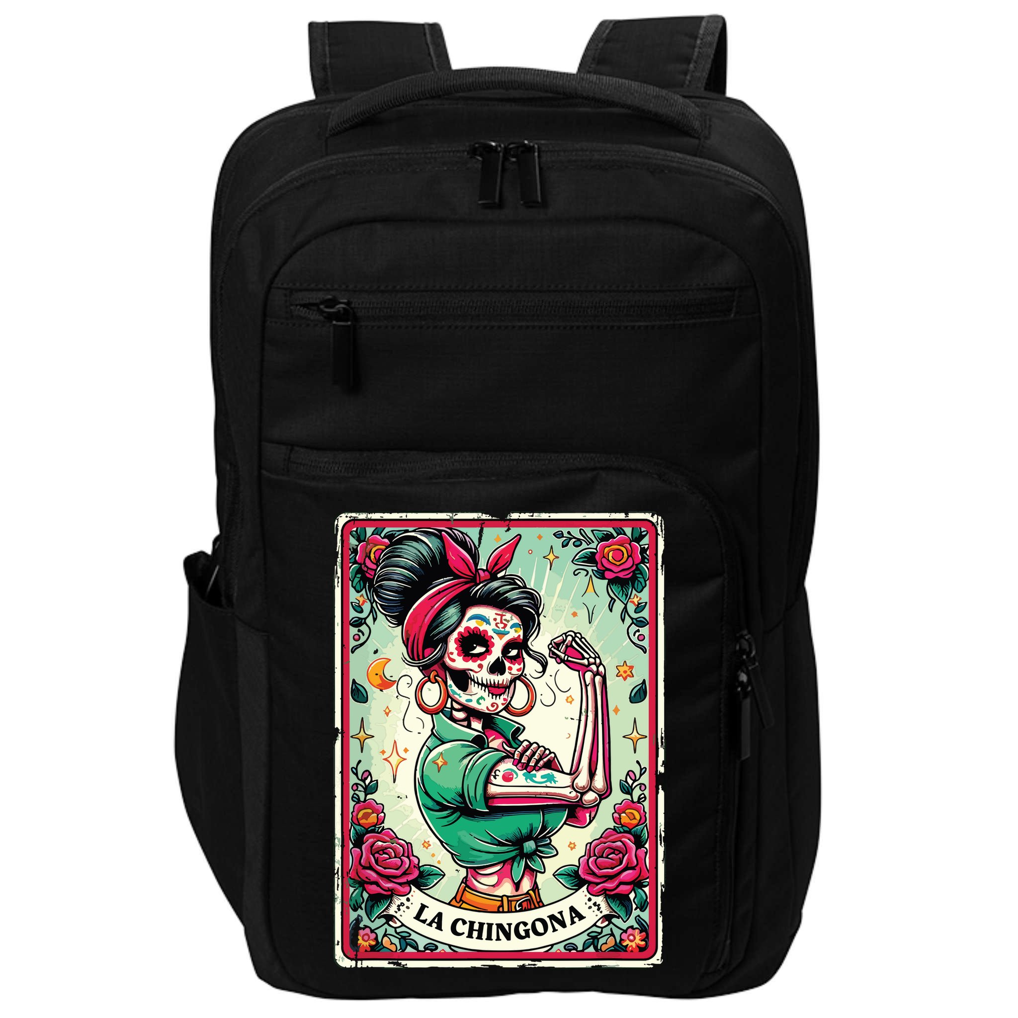 La Chingona Tarot Card Funny Spanish Slang Boss Latina Power Impact Tech Backpack