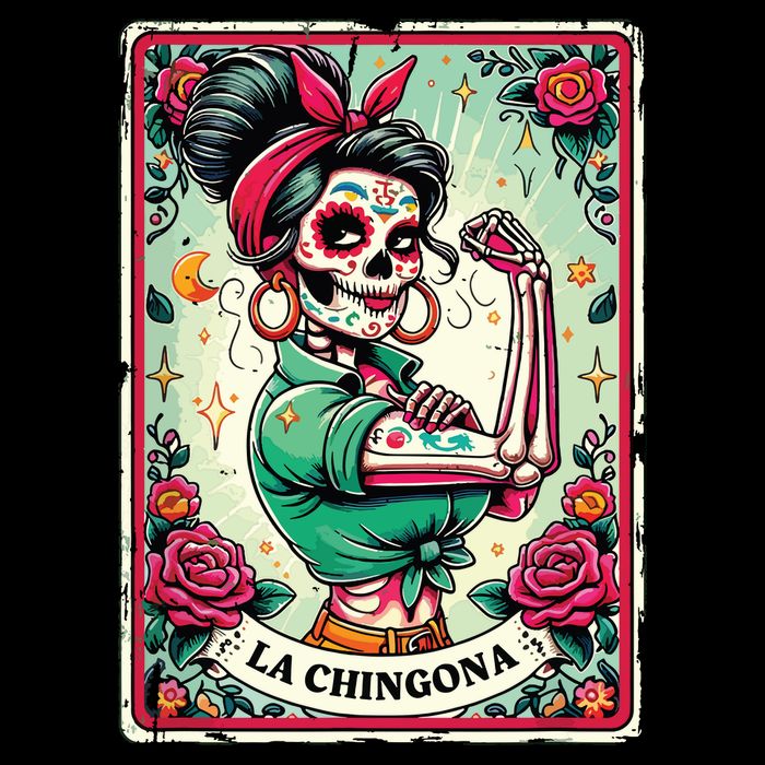La Chingona Tarot Card Funny Spanish Slang Boss Latina Power Impact Tech Backpack