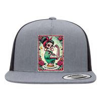 La Chingona Tarot Card Funny Spanish Slang Boss Latina Power Flat Bill Trucker Hat