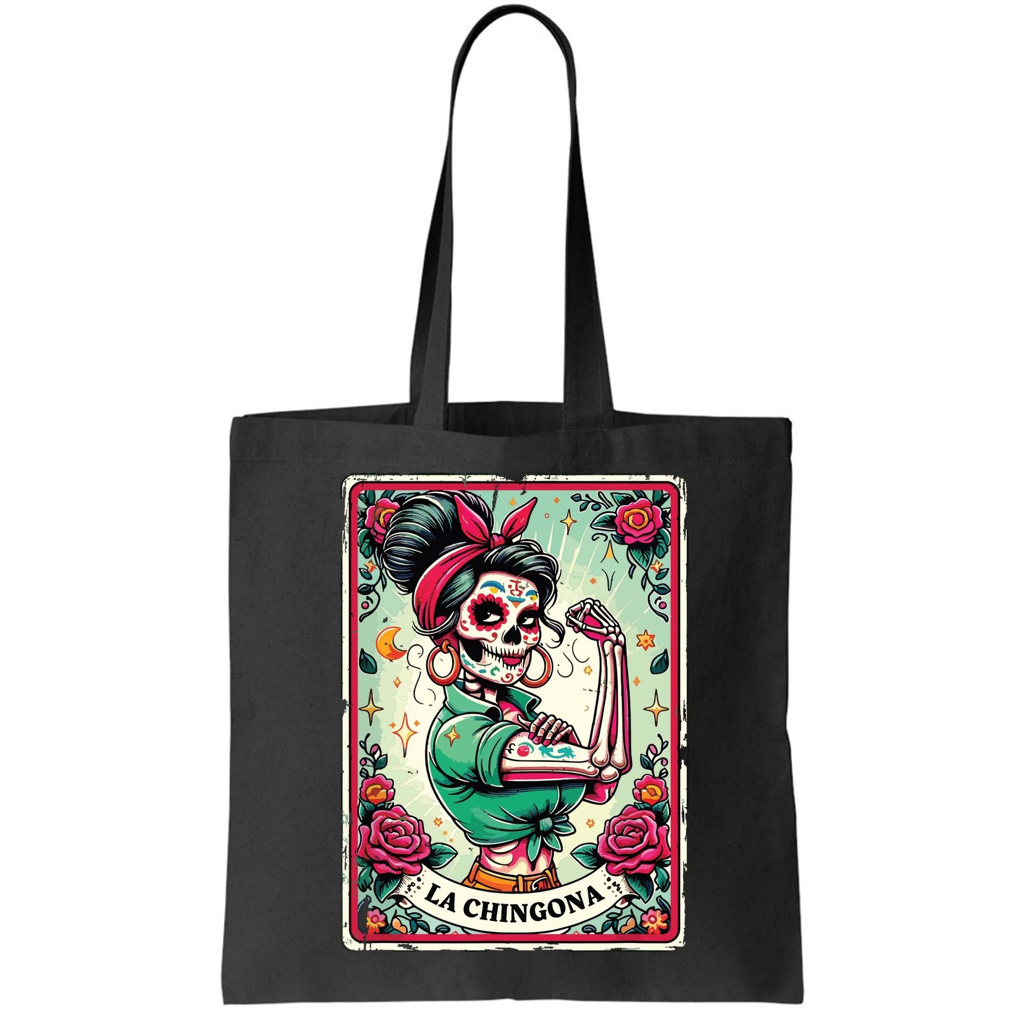La Chingona Tarot Card Funny Spanish Slang Boss Latina Power Bag