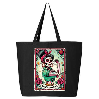 La Chingona Tarot Card Funny Spanish Slang Boss Latina Power 25L Jumbo Tote