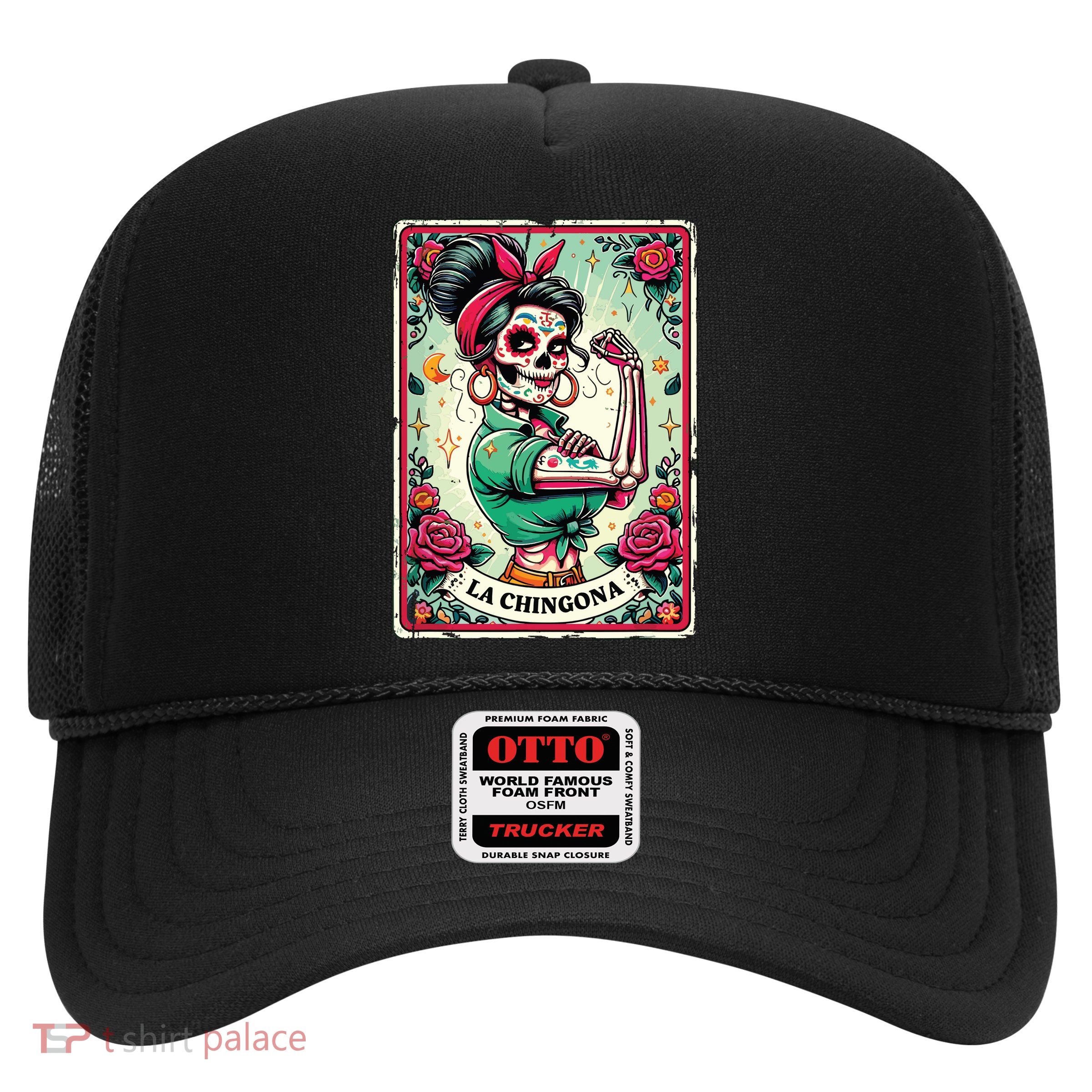 La Chingona Tarot Card Funny Spanish Slang Boss Latina Power Trucker Hat