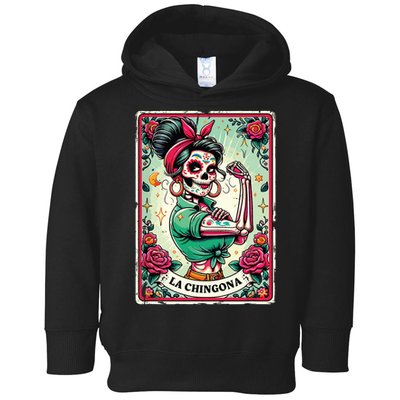 La Chingona Tarot Card Funny Spanish Slang Boss Latina Power Toddler Hoodie