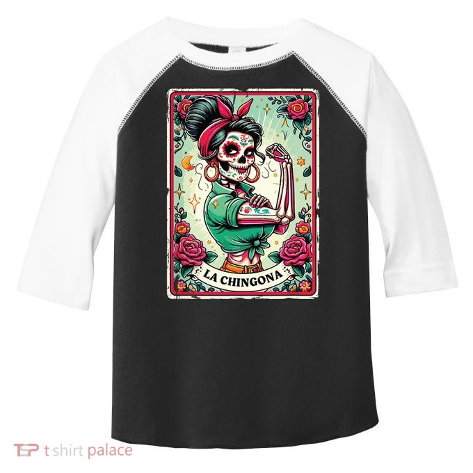 La Chingona Tarot Card Funny Spanish Slang Boss Latina Power Toddler Fine Jersey T-Shirt