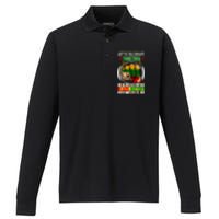 Lets Celebrate Together Black History Month Gift Performance Long Sleeve Polo