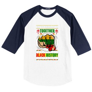 Lets Celebrate Together Black History Month Gift Baseball Sleeve Shirt