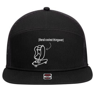 Literal Coolest Thing Ever 7 Panel Mesh Trucker Snapback Hat