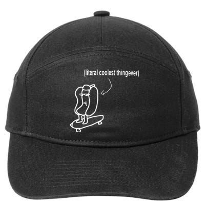 Literal Coolest Thing Ever 7-Panel Snapback Hat