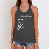 Literal Coolest Thing Ever Women's Knotted Racerback Tank