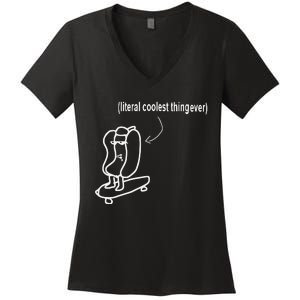 Literal Coolest Thing Ever Women's V-Neck T-Shirt