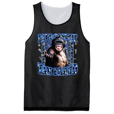 Lets Commit Tax Fraud Vintage Bootleg Rap 90s Monkey Mesh Reversible Basketball Jersey Tank