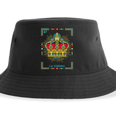 La Corona The Crown Card Mexican Lottery Card Sustainable Bucket Hat