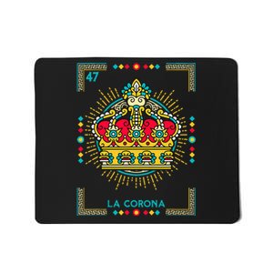 La Corona The Crown Card Mexican Lottery Card Mousepad