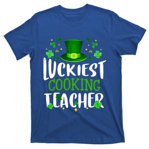 Luckiest Cooking Teacher St Patricks Day Leprechaun Gift T-Shirt