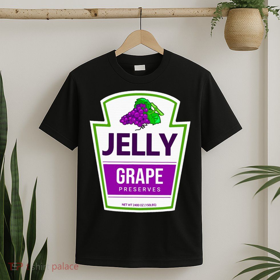 Lazy Costume Tees Grape Jelly Jar For Halloween T-Shirt
