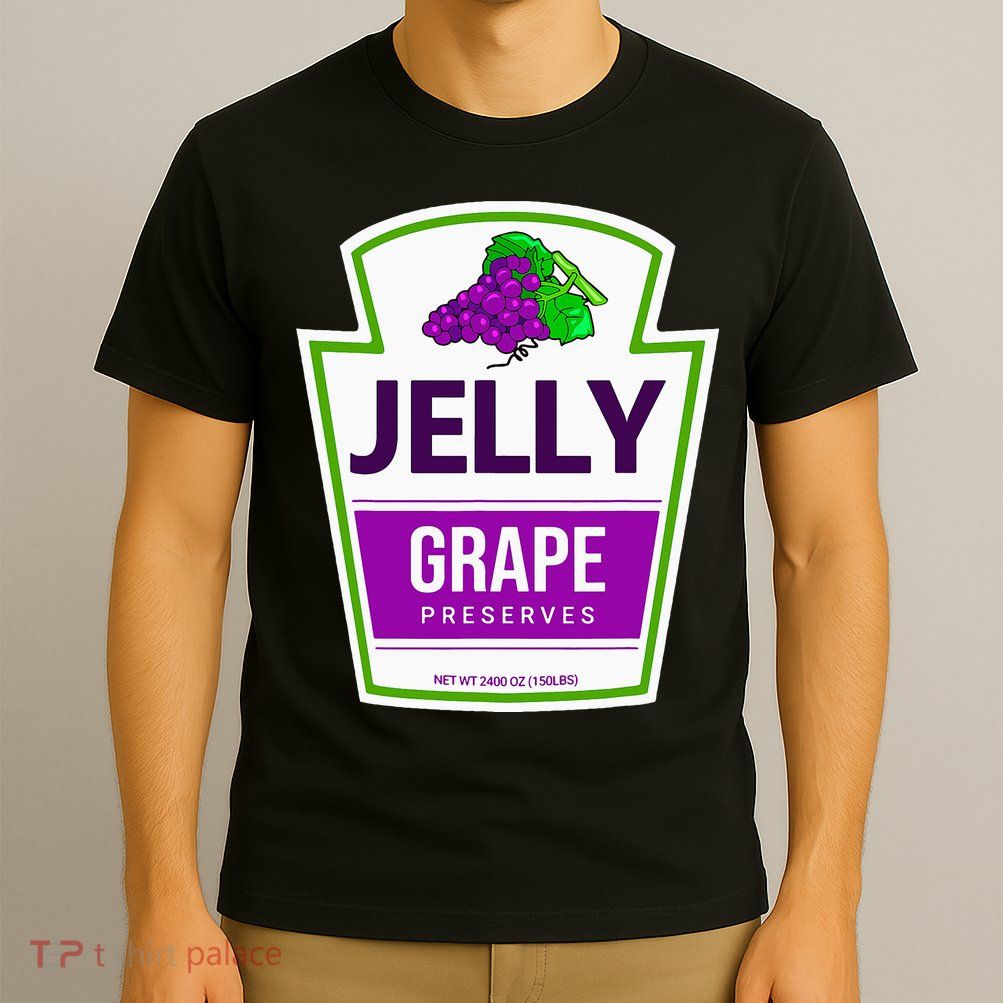 Lazy Costume Tees Grape Jelly Jar For Halloween T-Shirt
