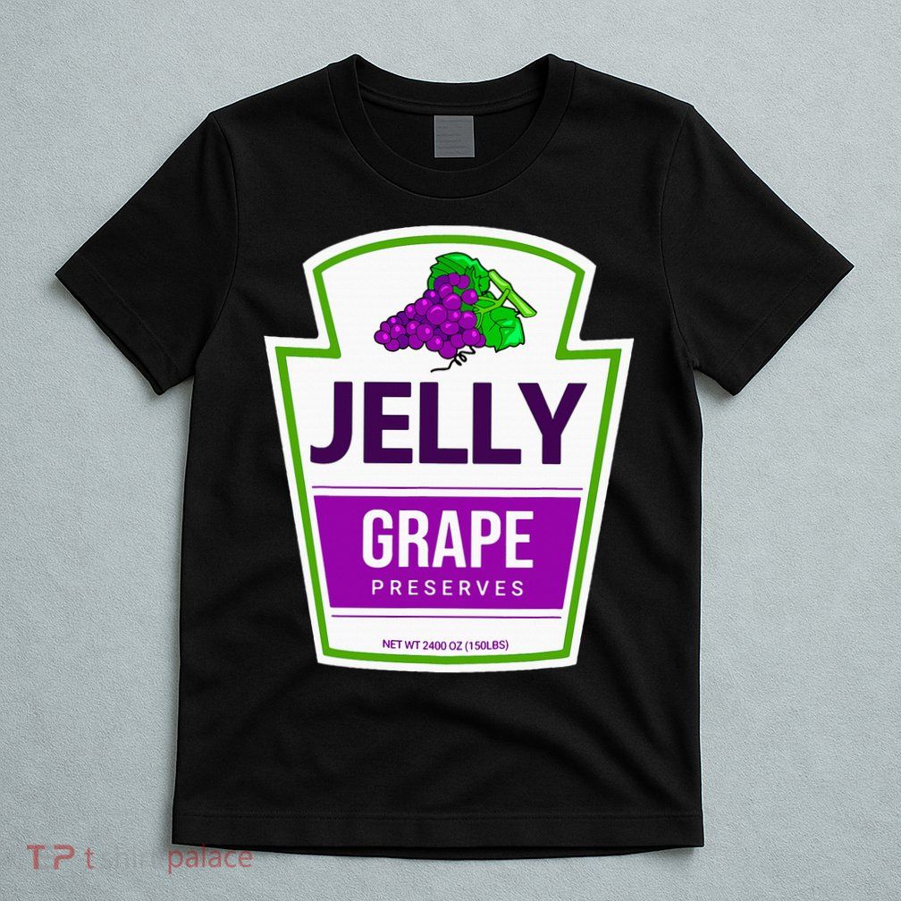 Lazy Costume Tees Grape Jelly Jar For Halloween T-Shirt