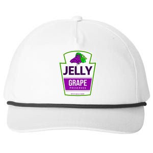 Lazy Costume Tees Grape Jelly Jar For Halloween Snapback Five-Panel Rope Hat