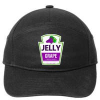 Lazy Costume Tees Grape Jelly Jar For Halloween 7-Panel Snapback Hat