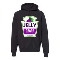 Lazy Costume Tees Grape Jelly Jar For Halloween Premium Hoodie