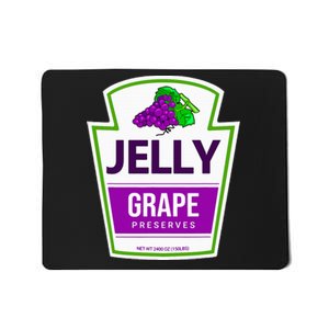 Lazy Costume Tees Grape Jelly Jar For Halloween Mousepad