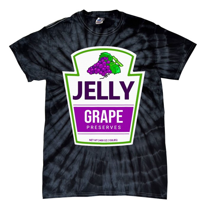 Lazy Costume Tees Grape Jelly Jar For Halloween Tie-Dye T-Shirt