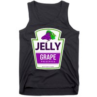 Lazy Costume Tees Grape Jelly Jar For Halloween Tank Top