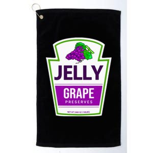 Lazy Costume Tees Grape Jelly Jar For Halloween Platinum Collection Golf Towel