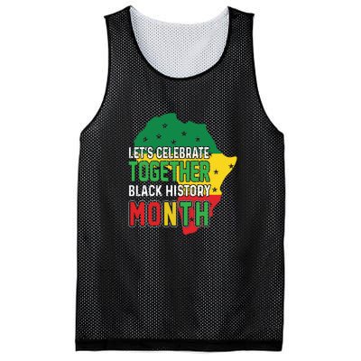 Let's Celebrate Together Black History Month Mesh Reversible Basketball Jersey Tank