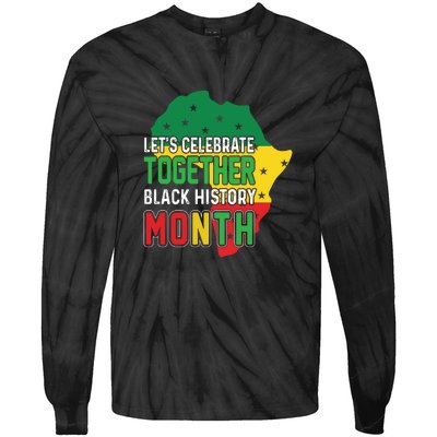 Let's Celebrate Together Black History Month Tie-Dye Long Sleeve Shirt