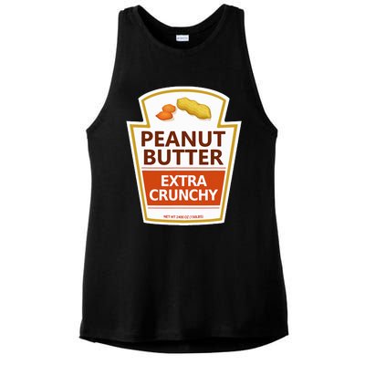 Lazy Costume Tees Peanut Butter Extra Crunchy For Halloween Ladies PosiCharge Tri-Blend Wicking Tank