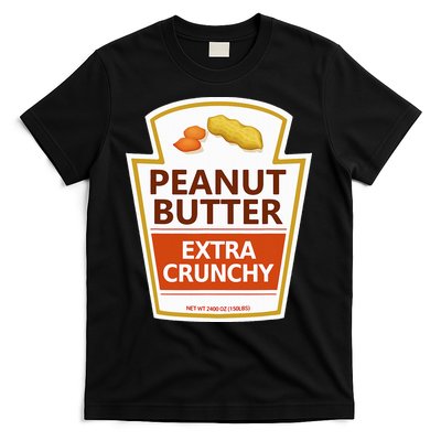 Lazy Costume Tees Peanut Butter Extra Crunchy For Halloween T-Shirt