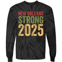 Louisiana Culture T Vintag We Stand Nola Strong Appare Tie-Dye Long Sleeve Shirt