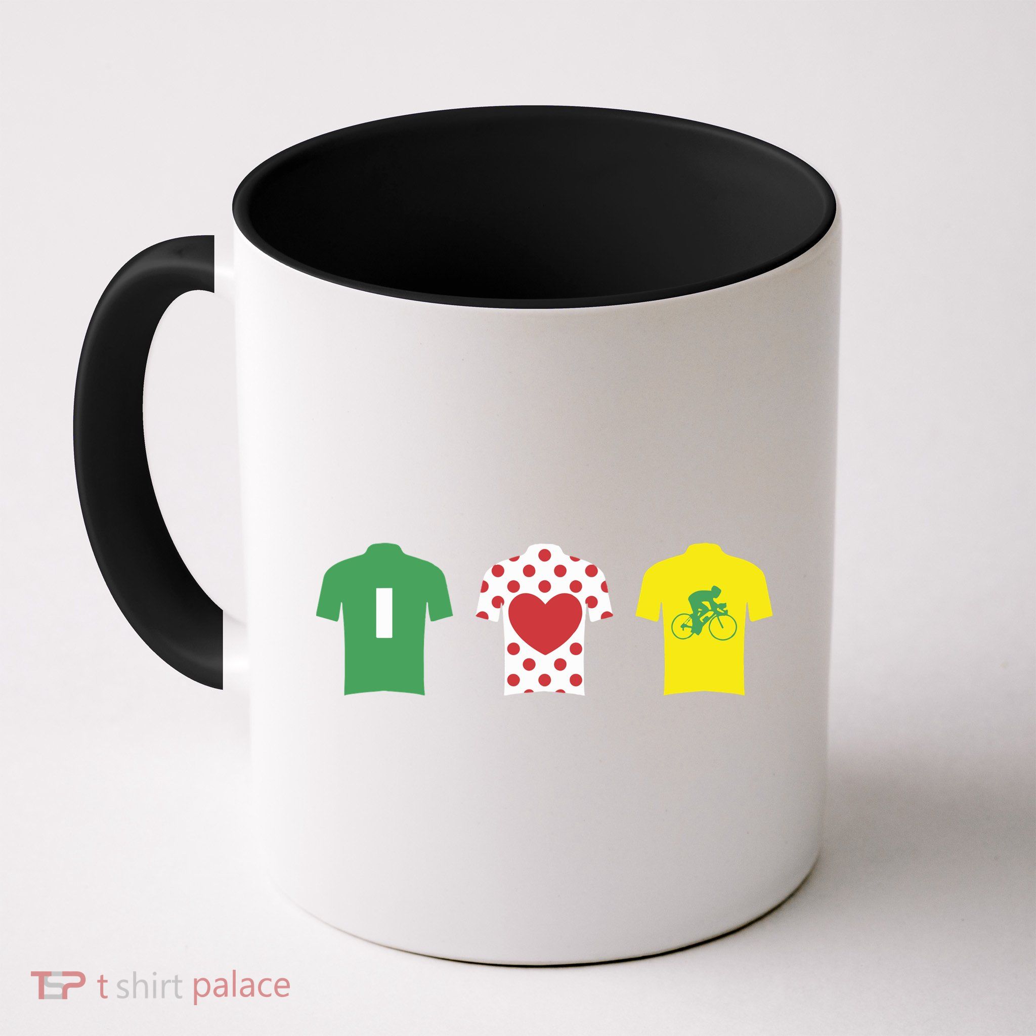 Love Cycling TDF Jerseys Mug
