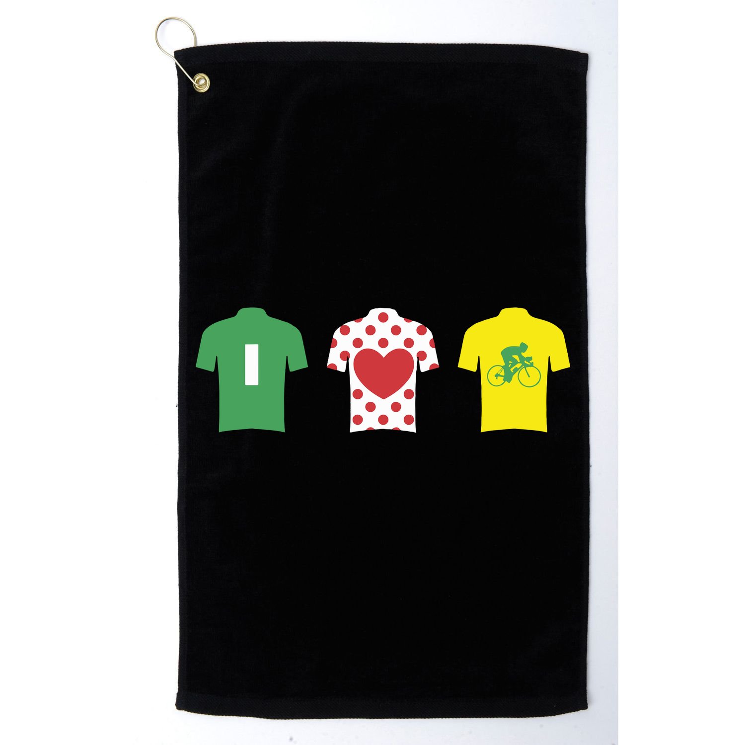 Love Cycling TDF Jerseys Golf Towel
