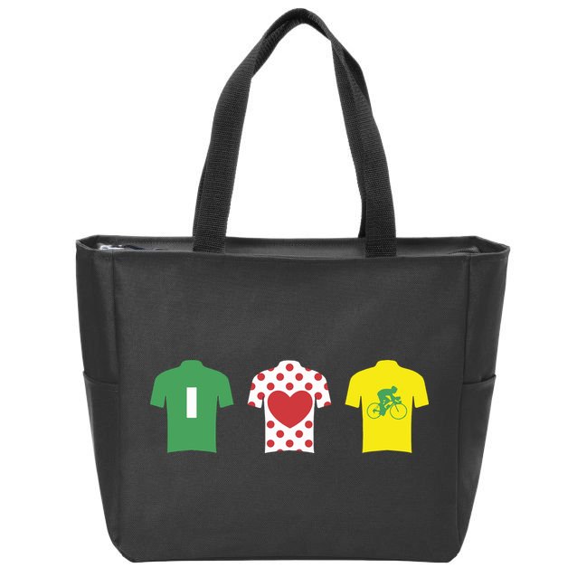 Love Cycling TDF Jerseys Zip Tote Bag