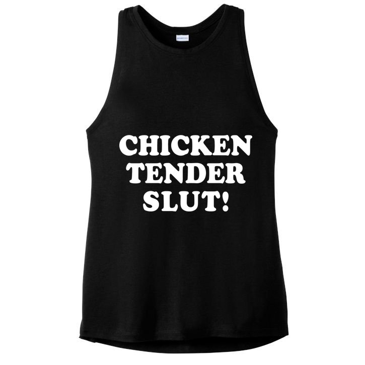 Limited Chicken Tender Slut! Ladies PosiCharge Tri-Blend Wicking Tank