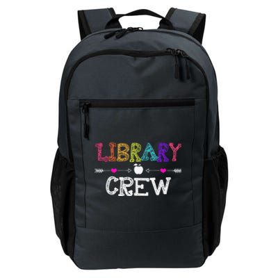 Library Crew Teacher Funny First Day Of School Gift Daily Commute Backpack