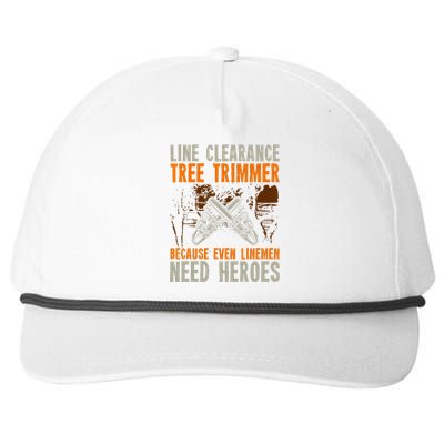 Line Clearance Tree Trimmer Arborist Snapback Five-Panel Rope Hat