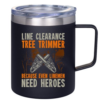 Line Clearance Tree Trimmer Arborist 12oz Stainless Steel Coffee Mug
