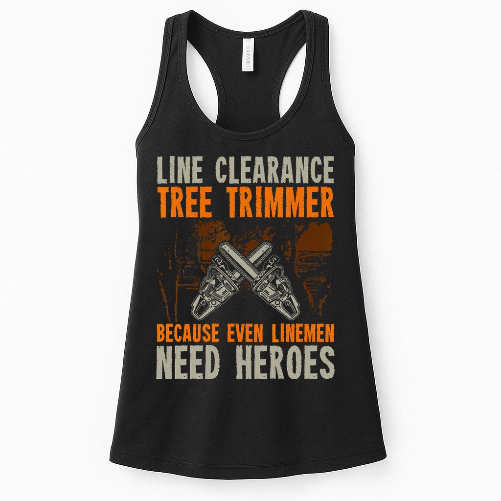 Line Clearance Tree Trimmer Arborist Womens Tank Top