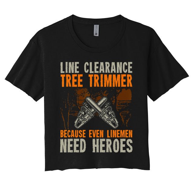 Line Clearance Tree Trimmer Arborist Crop Top