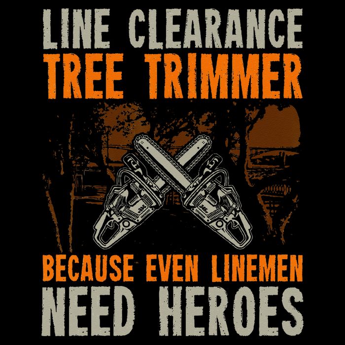 Line Clearance Tree Trimmer Arborist Cropped Pullover Crew