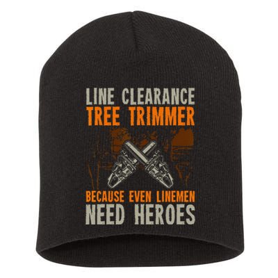 Line Clearance Tree Trimmer Arborist Short Acrylic Beanie