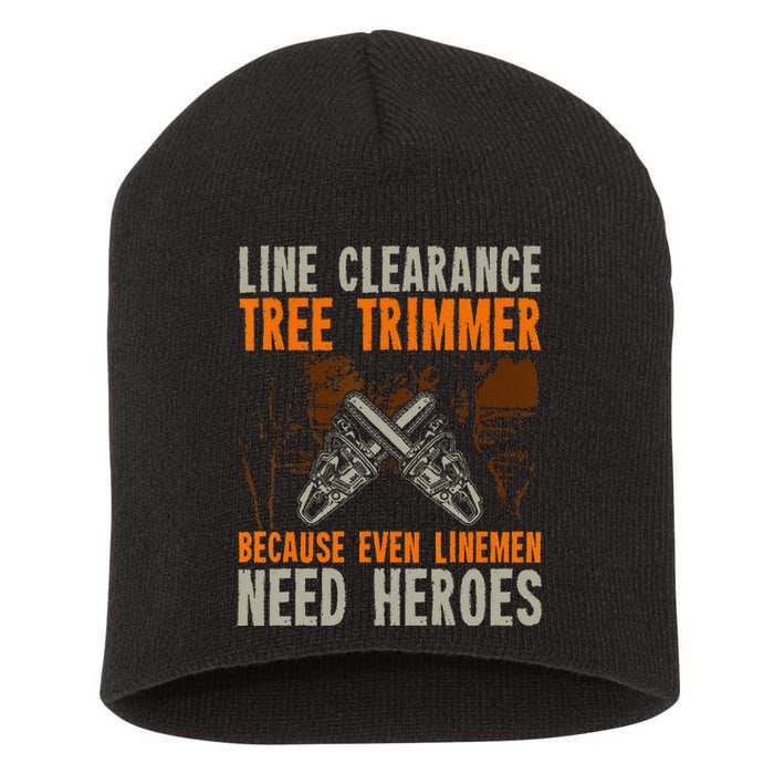 Line Clearance Tree Trimmer Arborist Short Acrylic Beanie