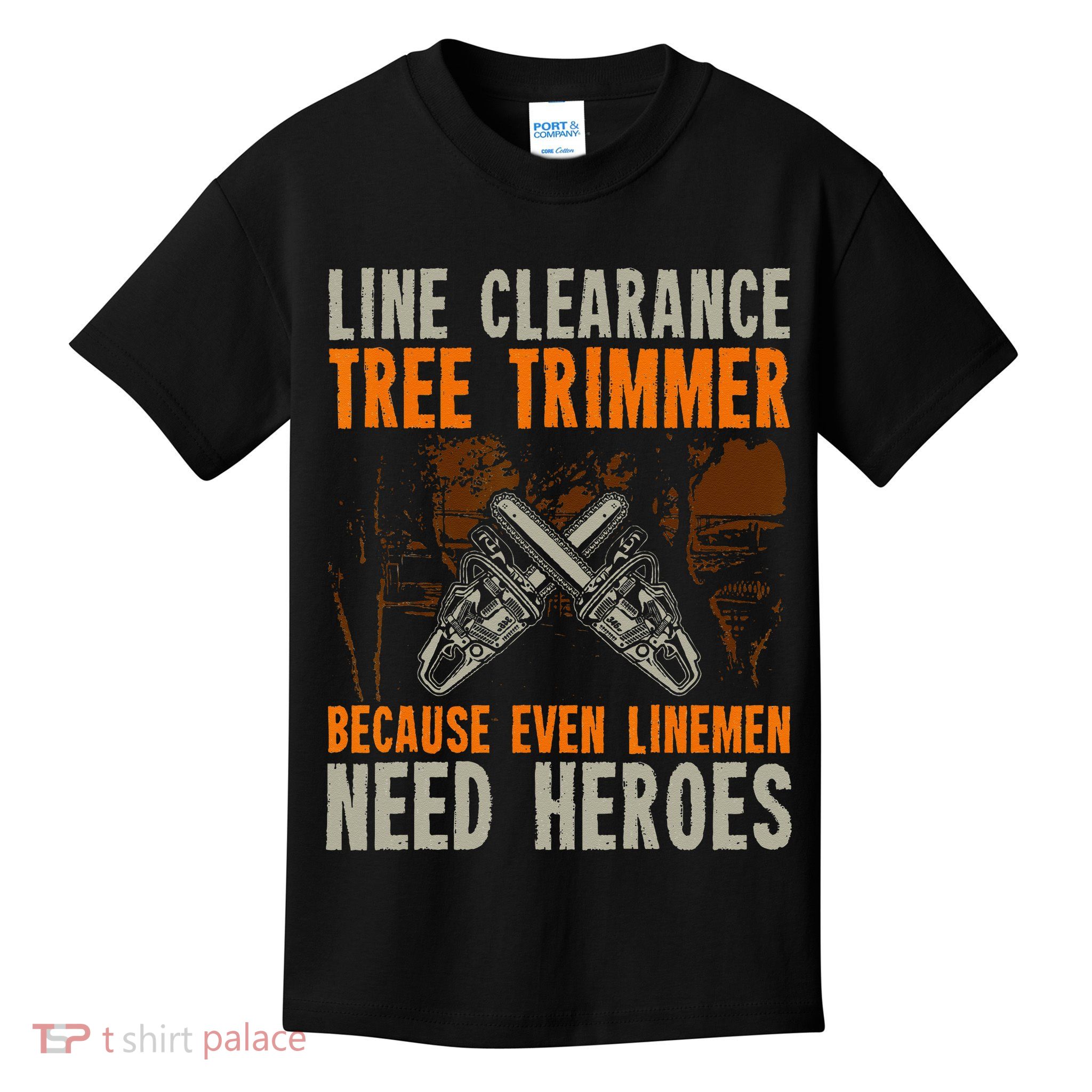 Line Clearance Tree Trimmer Arborist Kids T-Shirt