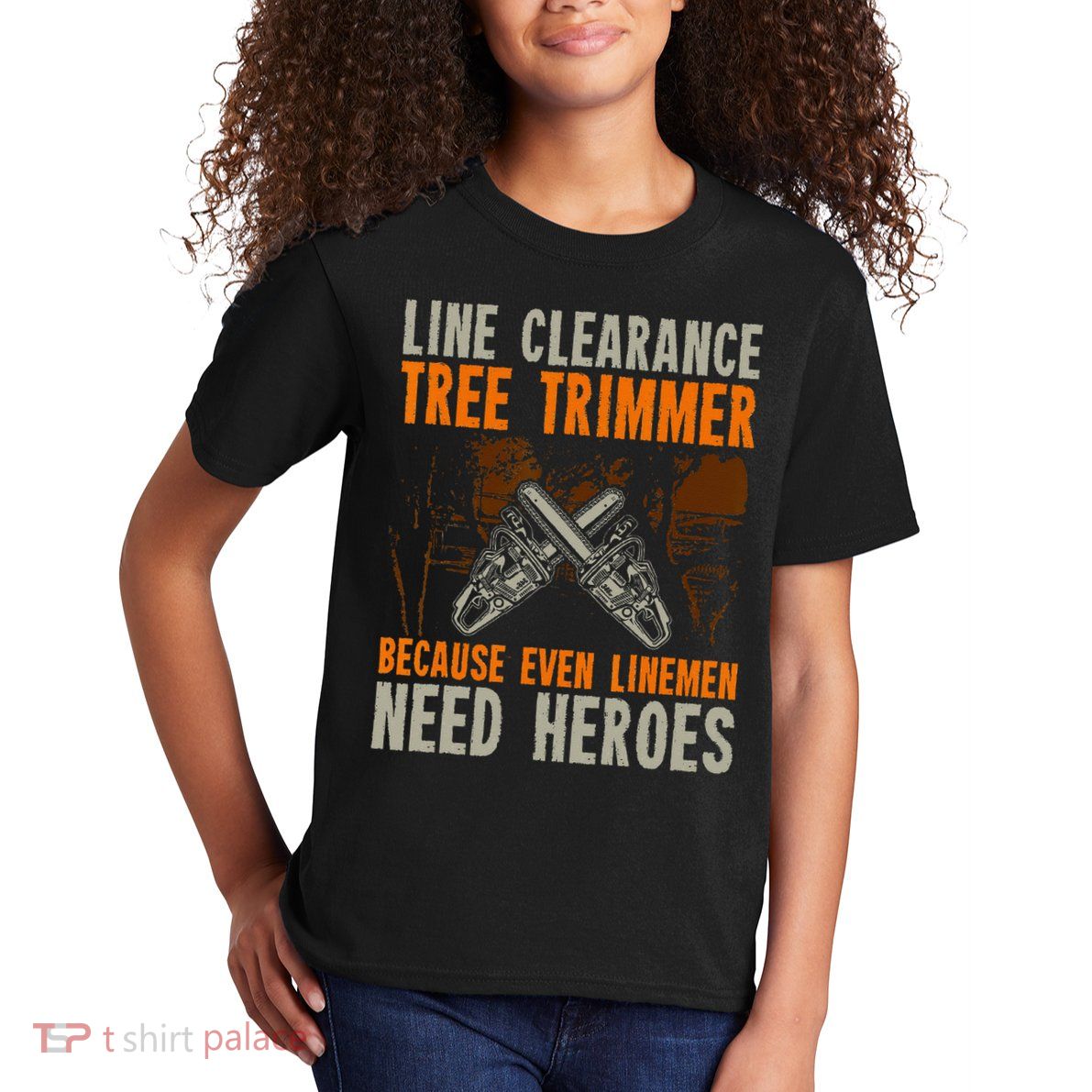 Line Clearance Tree Trimmer Arborist Kids T-Shirt